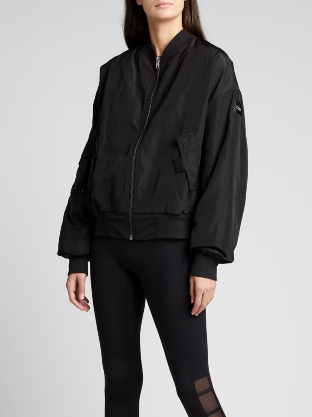 Alo Yoga It Girl Bomber Jacket Size Large